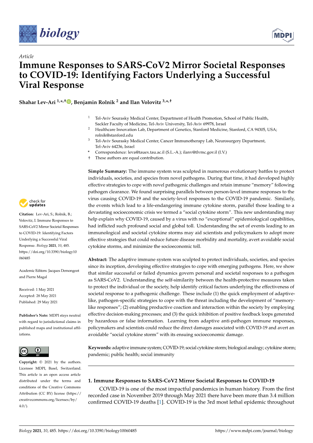 Identifying Factors Underlying a Successful Viral Response