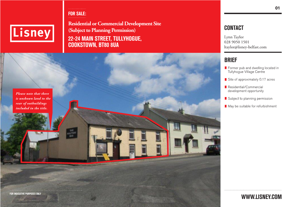 22-24 Main Street, Tullyhogue, Cookstown, Bt80 8Ua Brief Contact