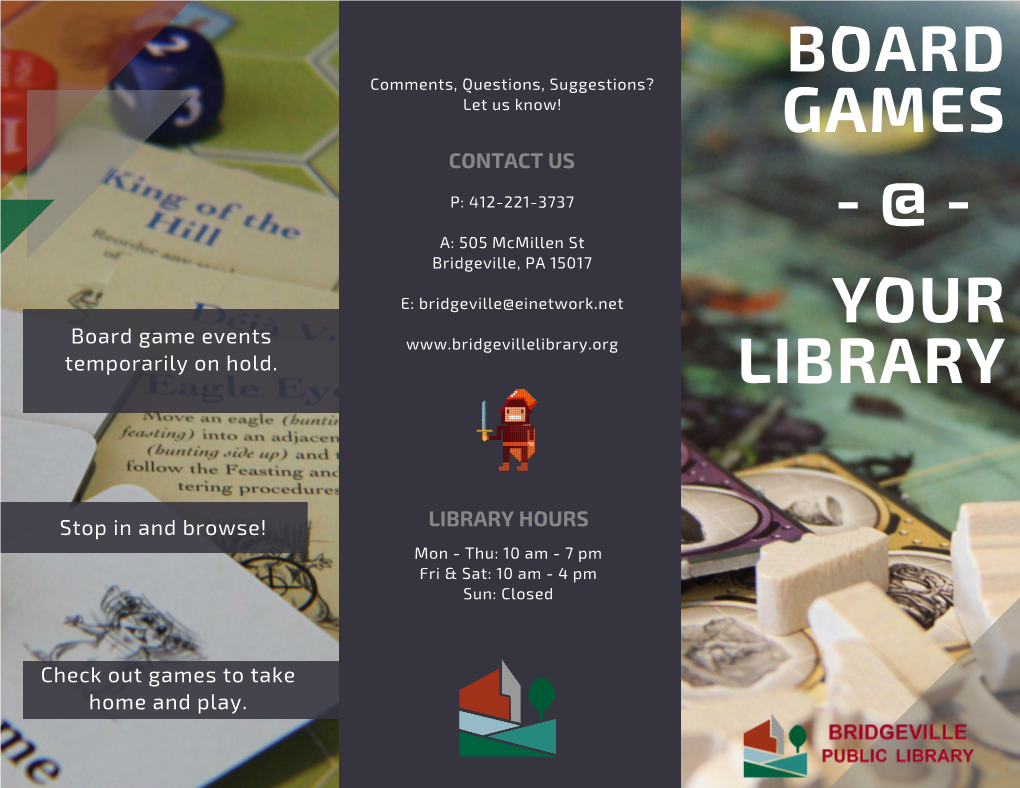 Board Game Brochure