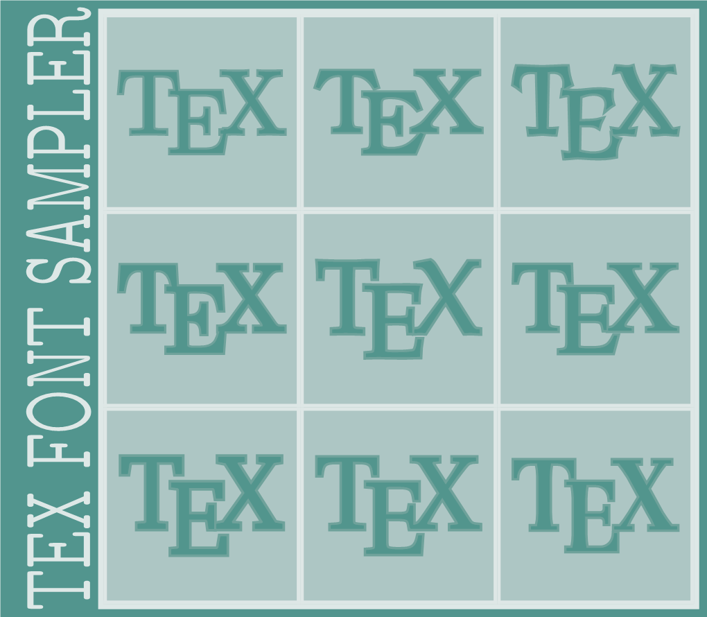 Tex Font Sampler