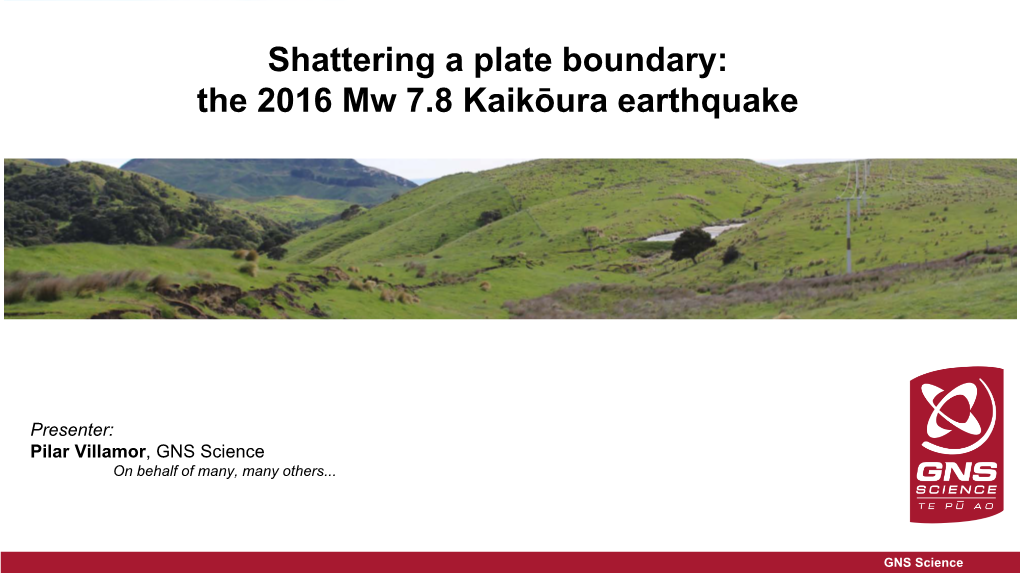 Surface Rupture of the 14 Nov 2016 Kaikoura Earthquake .. and More