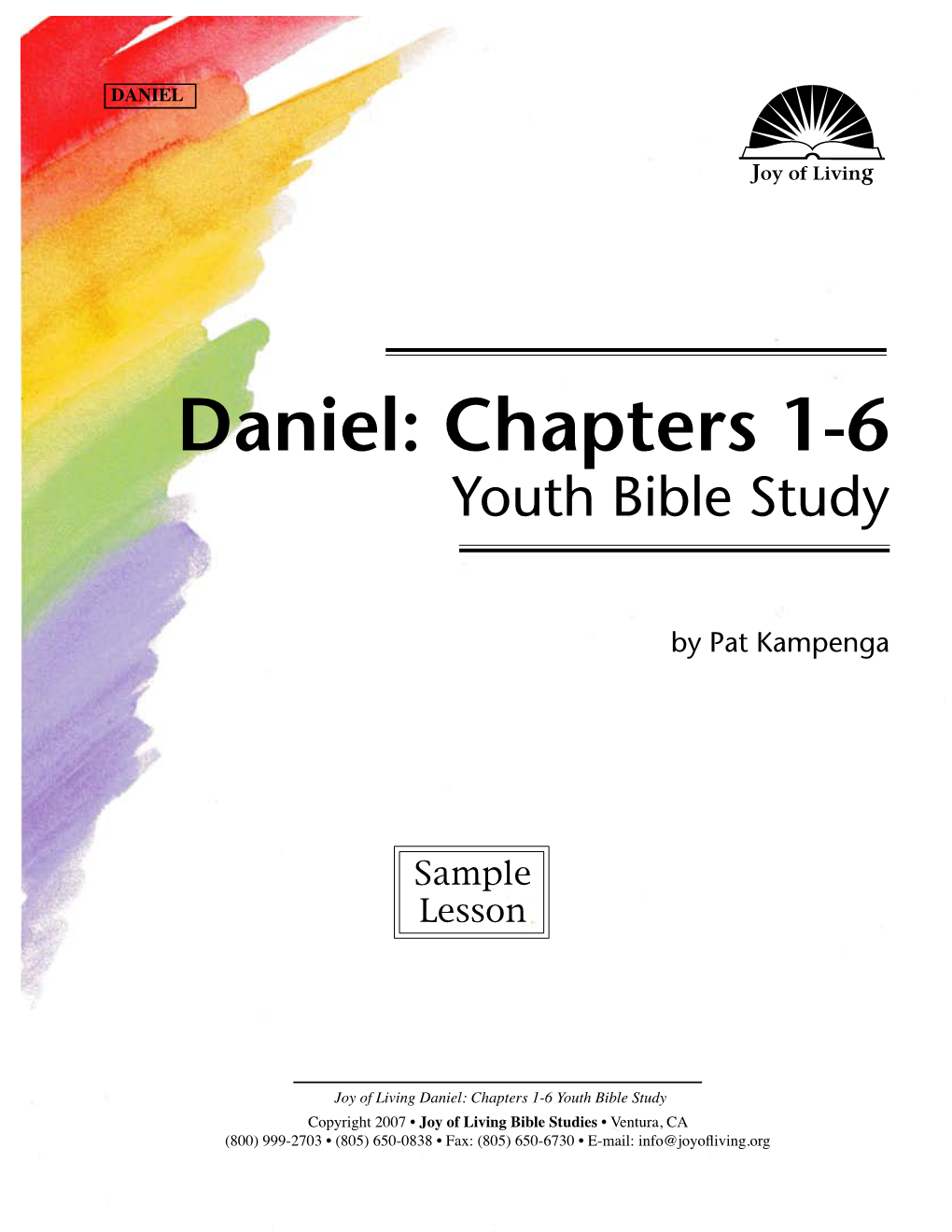 Daniel: Chapters 1-6 Youth Bible Study