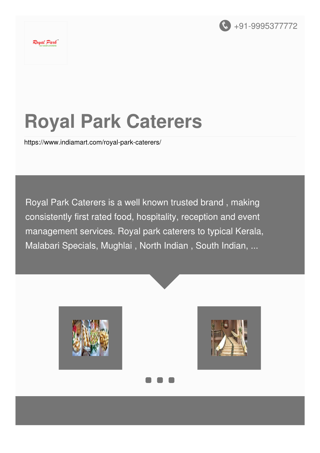 Royal Park Caterers