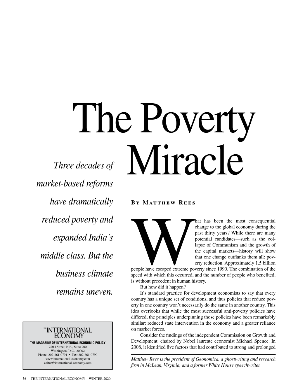 The Poverty Miracle