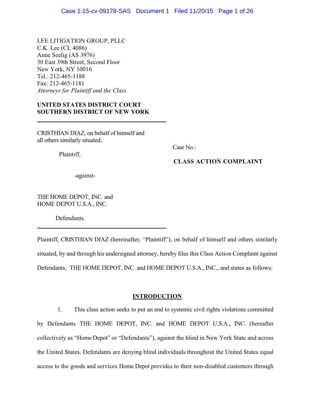 Case 1:15-Cv-09178-SAS Document 1 Filed 11/20/15 Page 1 of 26