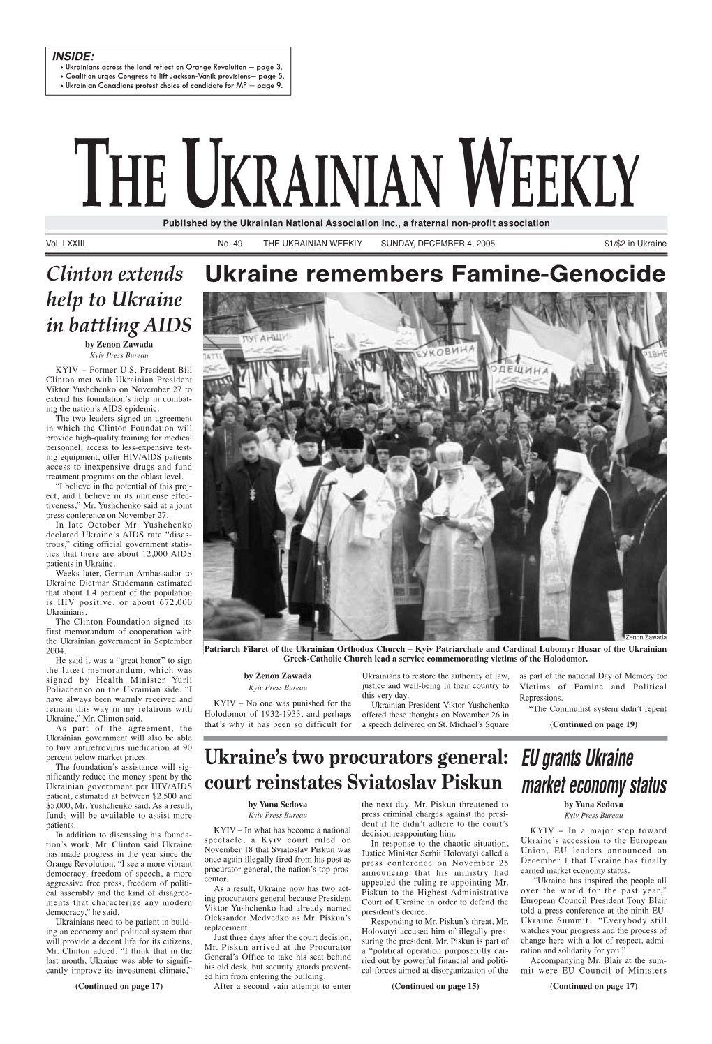 The Ukrainian Weekly 2005, No.49