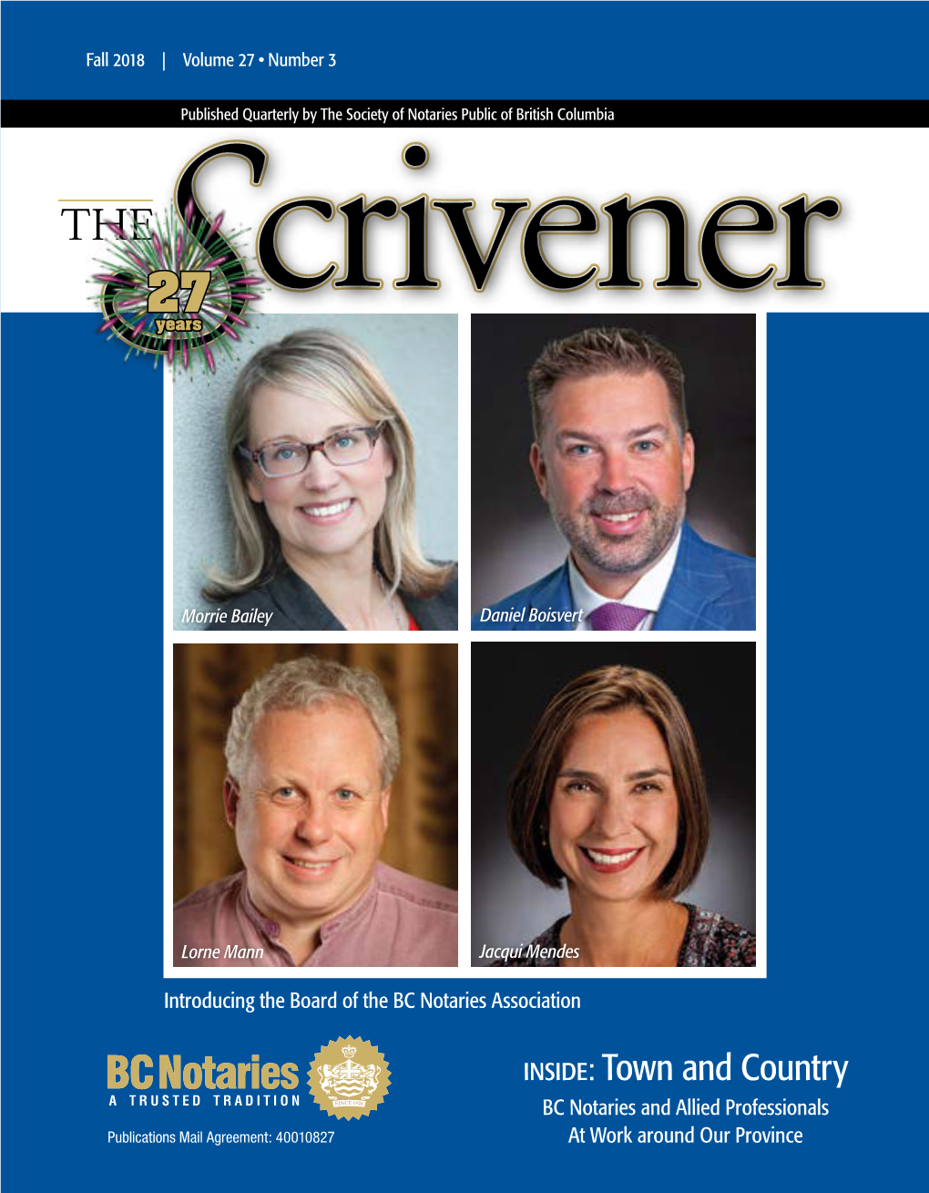 The Scrivener Fall 2018