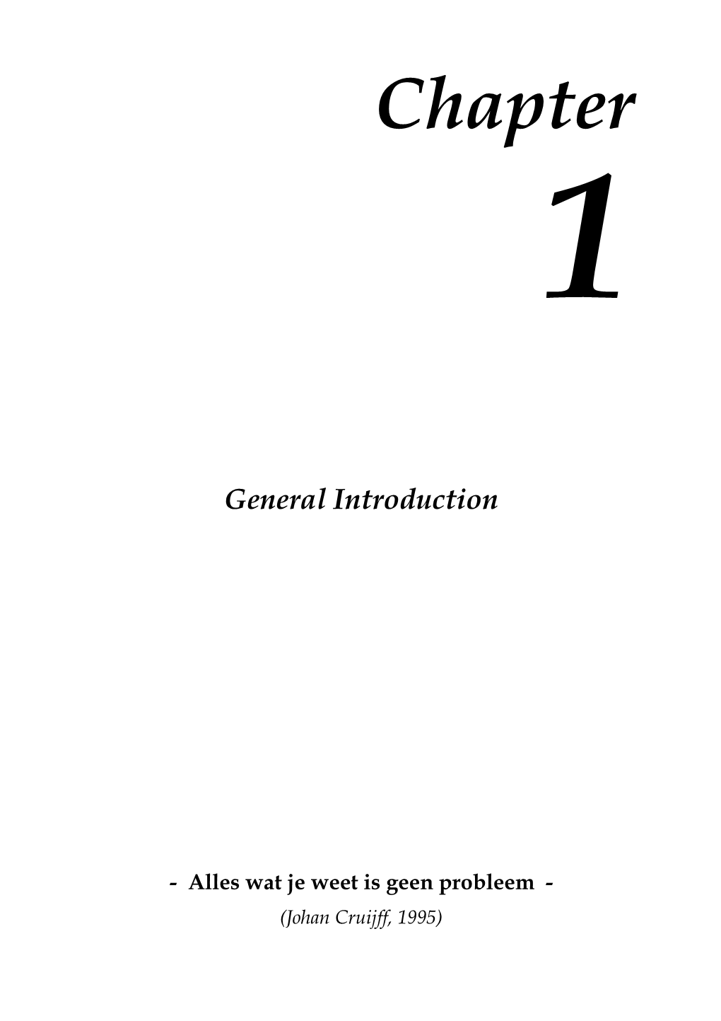 Chapter 1: General Introduction