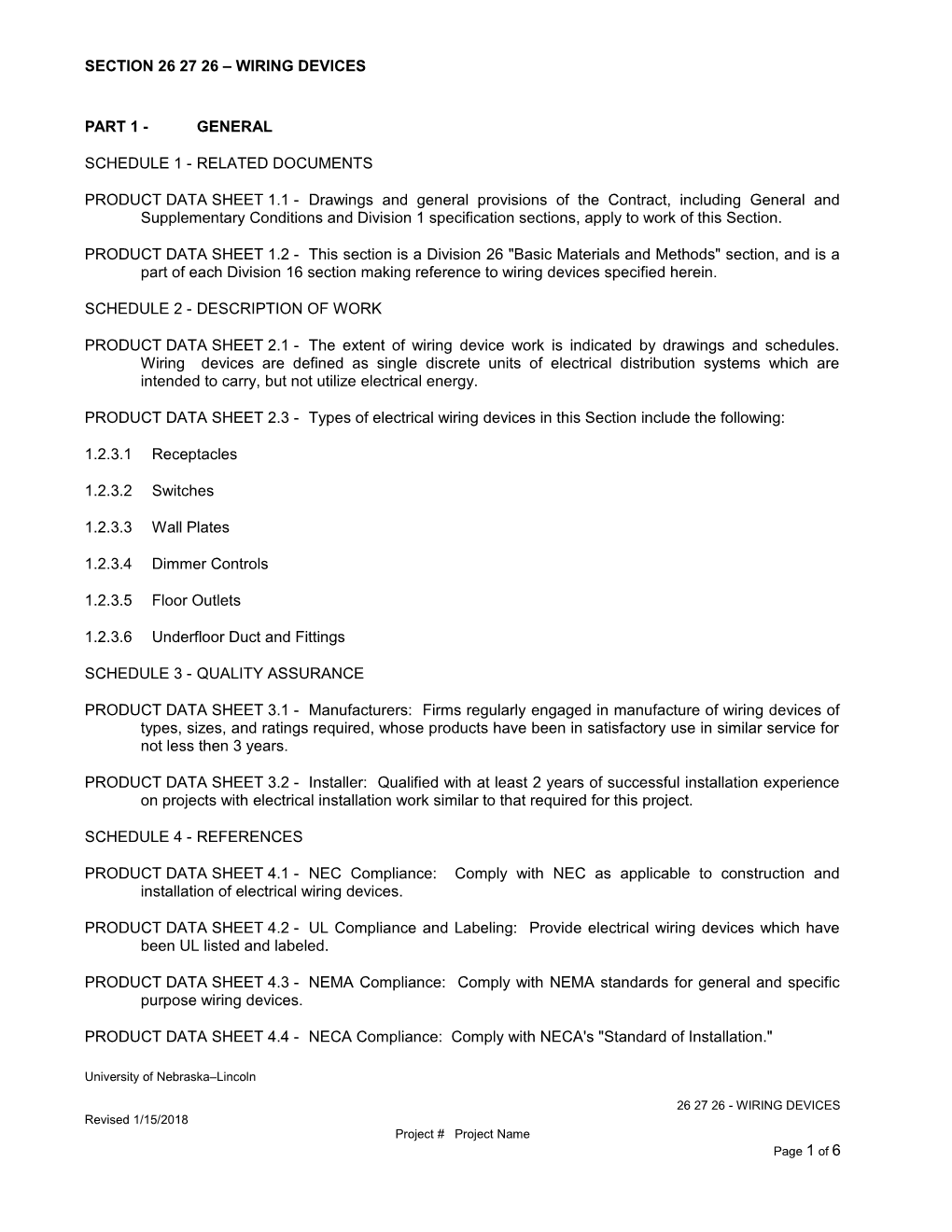 Section 26 27 26 Wiring Devices s2