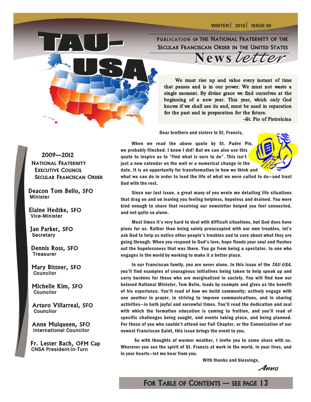TAU-USA Newsletter Winter 69