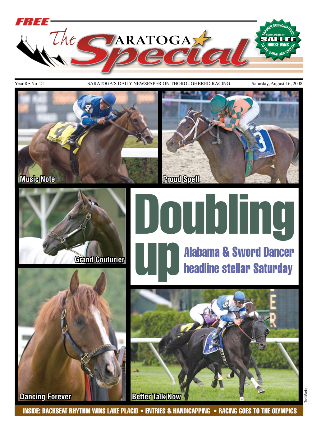 Upalabama & Sword Dancer Headline Stellar Saturday