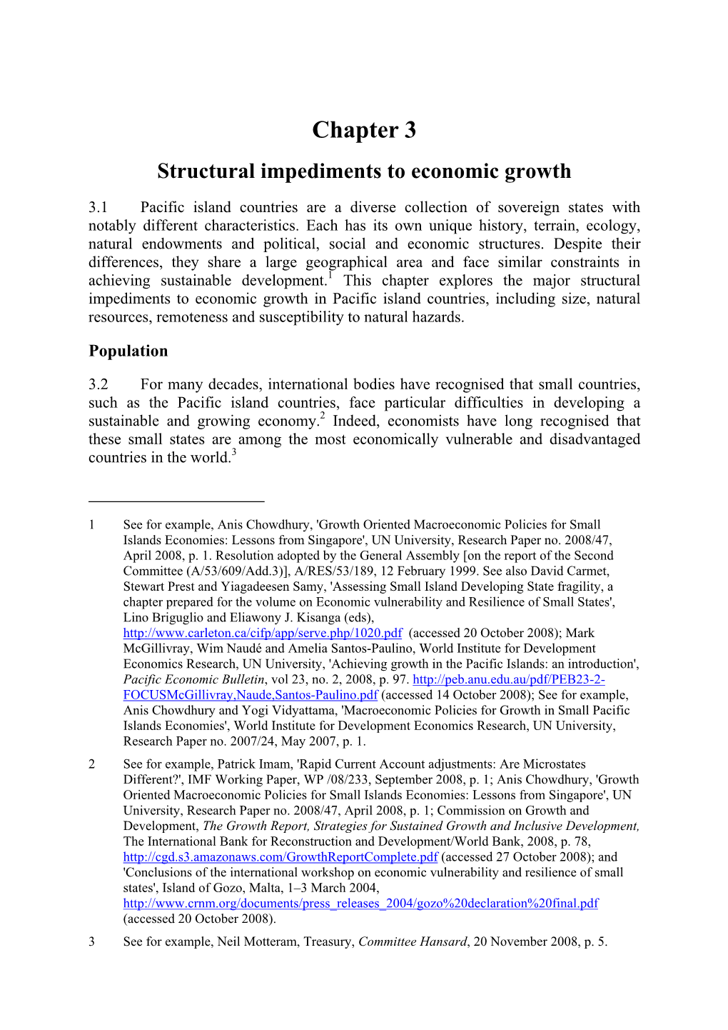 Report: Economic and Security Challenges Facing Papua New Guinea and the Island States of the Southwest Pacific