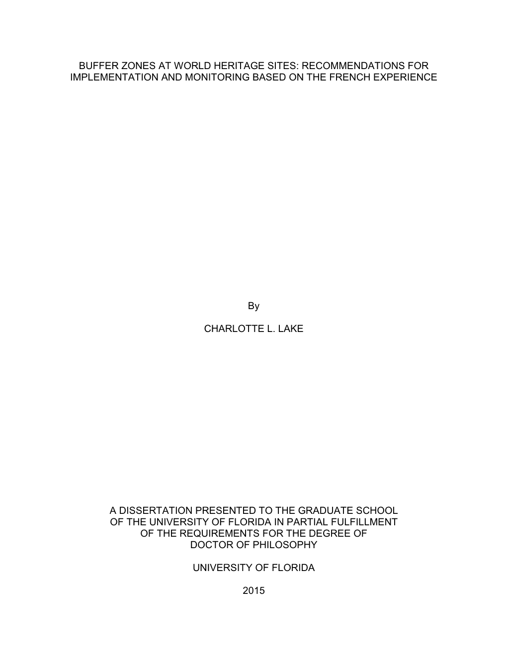 University of Florida Thesis Or Dissertation Formatting