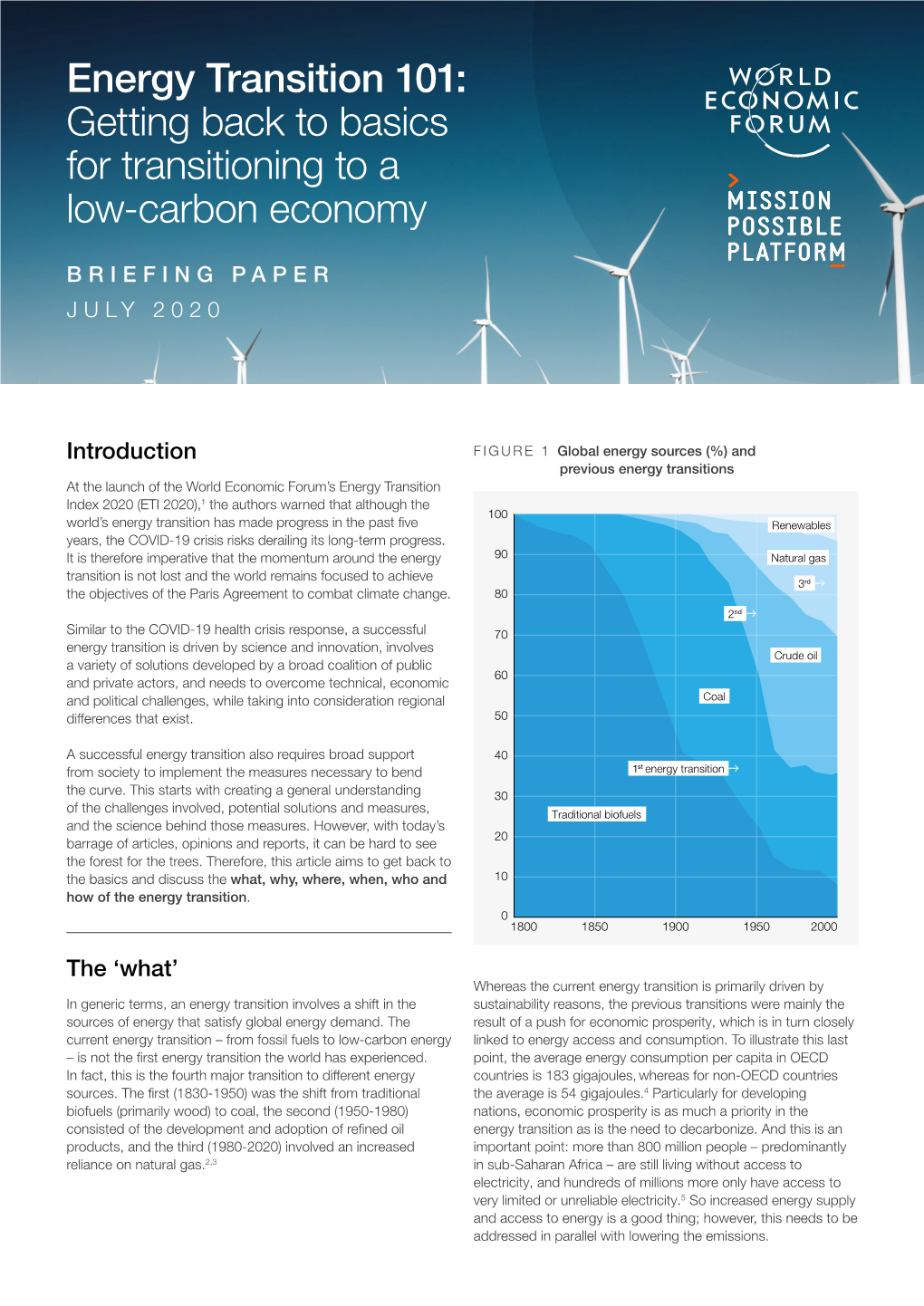 Energy Transition 101: Getting Back to Basics for Transitioning to a Low-Carbon Economy