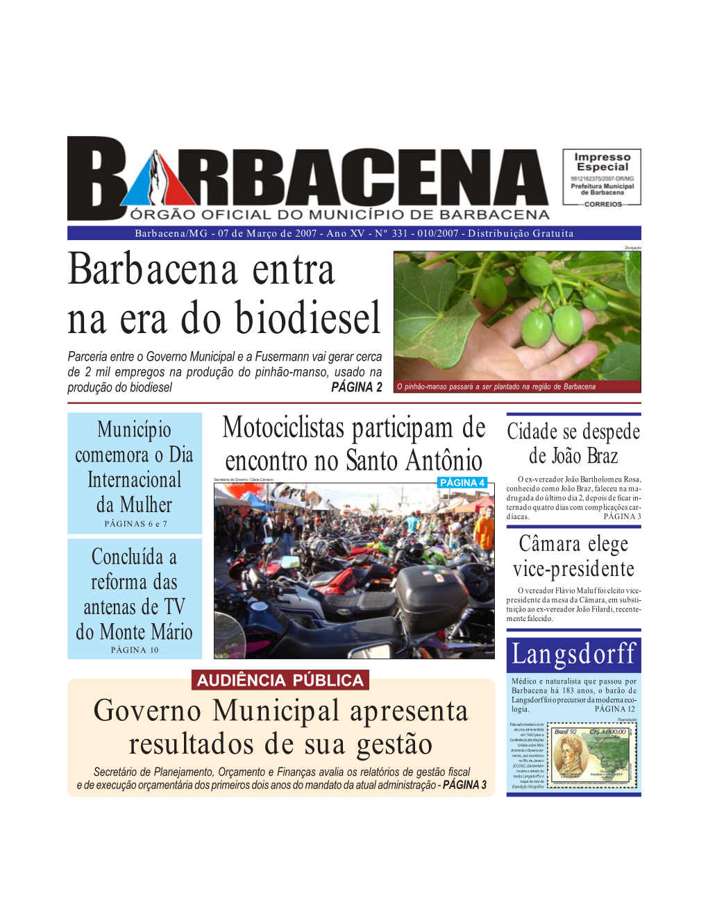 Barbacena Entra Na Era Do Biodiesel