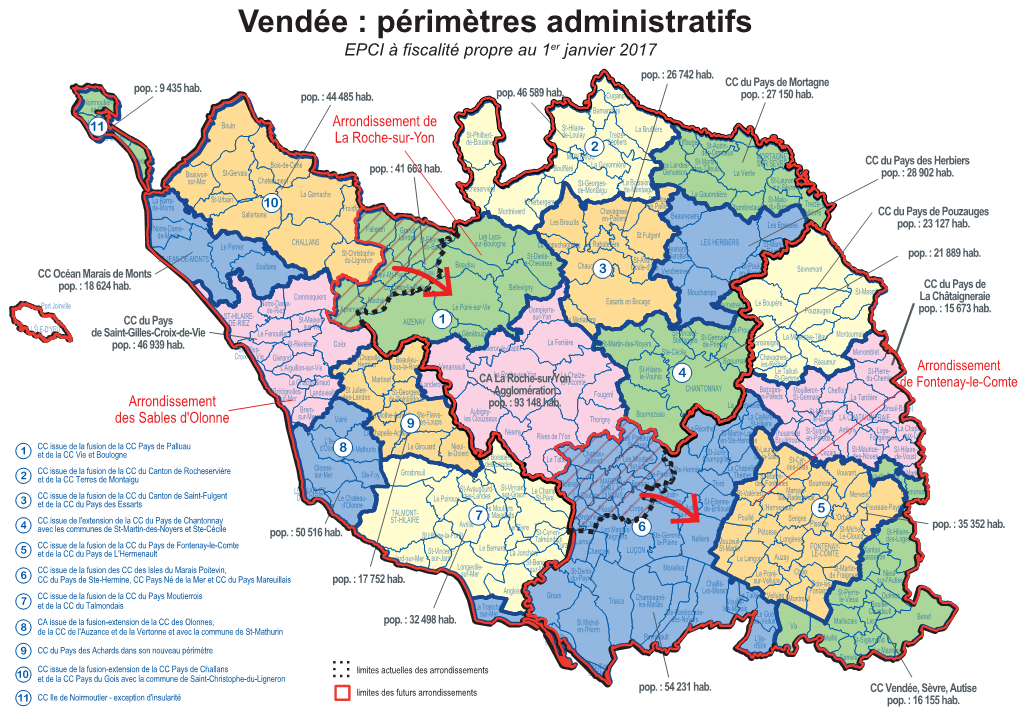 Fusions Envisagées EPCI (15 000 Hab) Situation Transitoire 29-03-2016