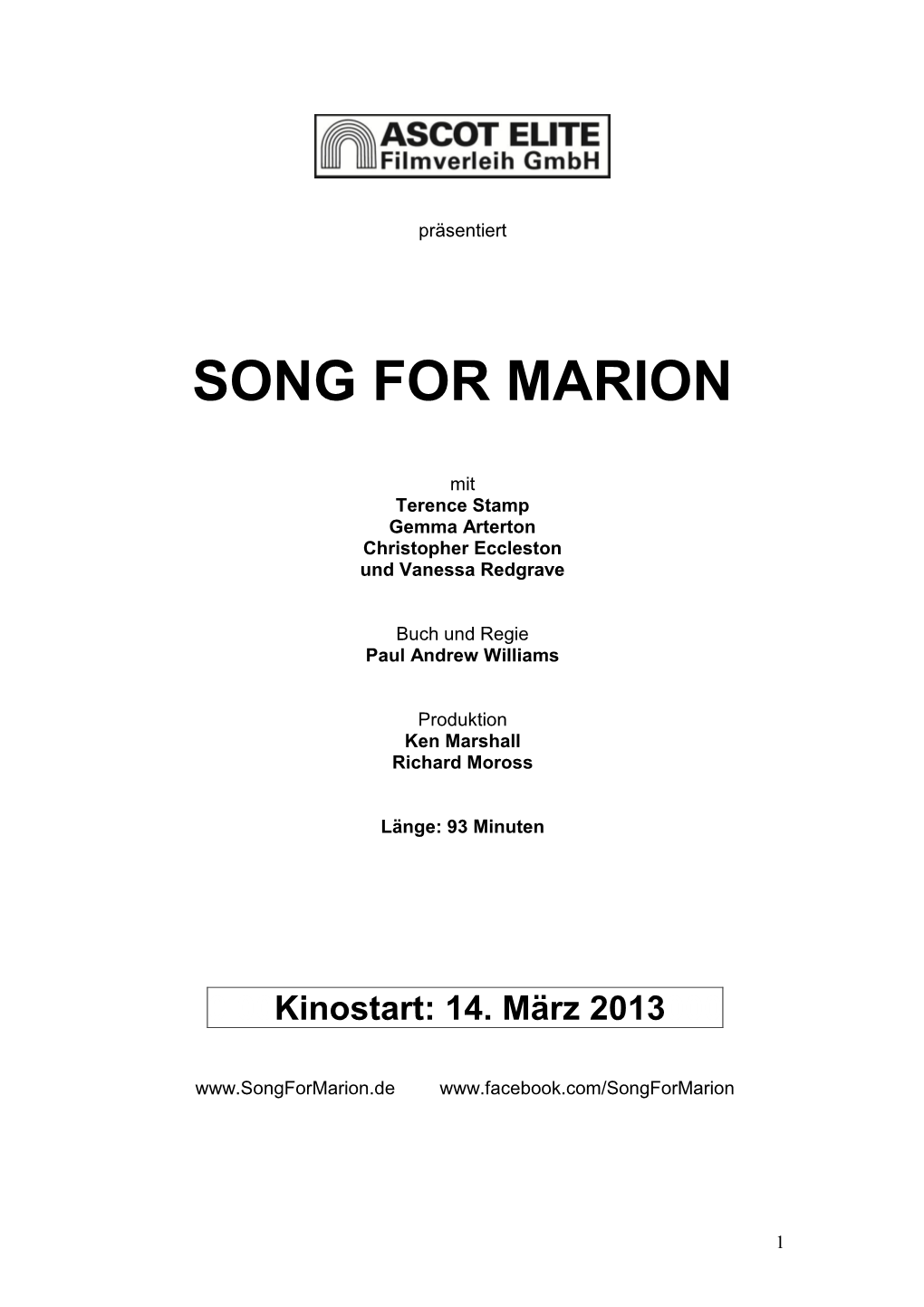 Song for Marion