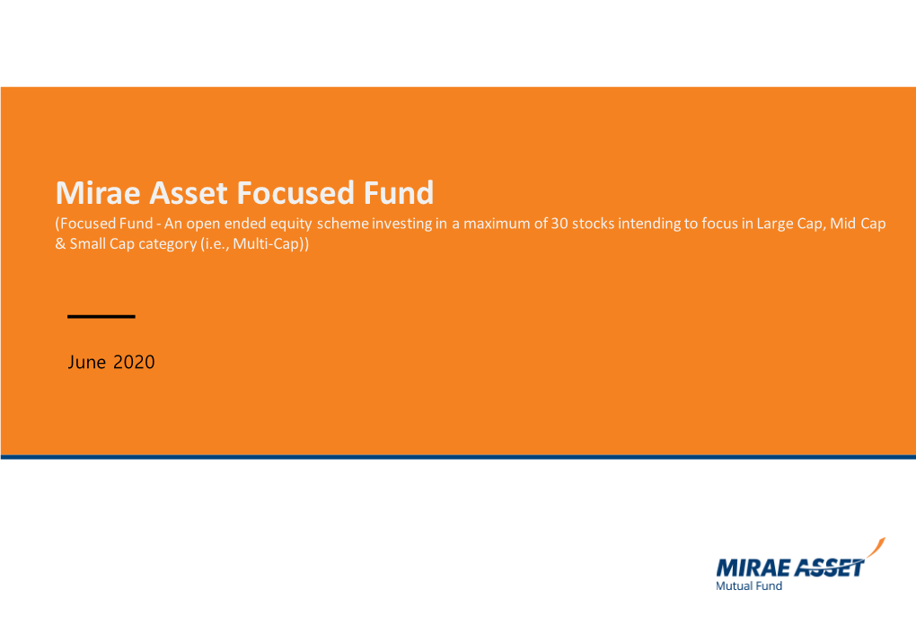 Mirae Asset Focused Fund