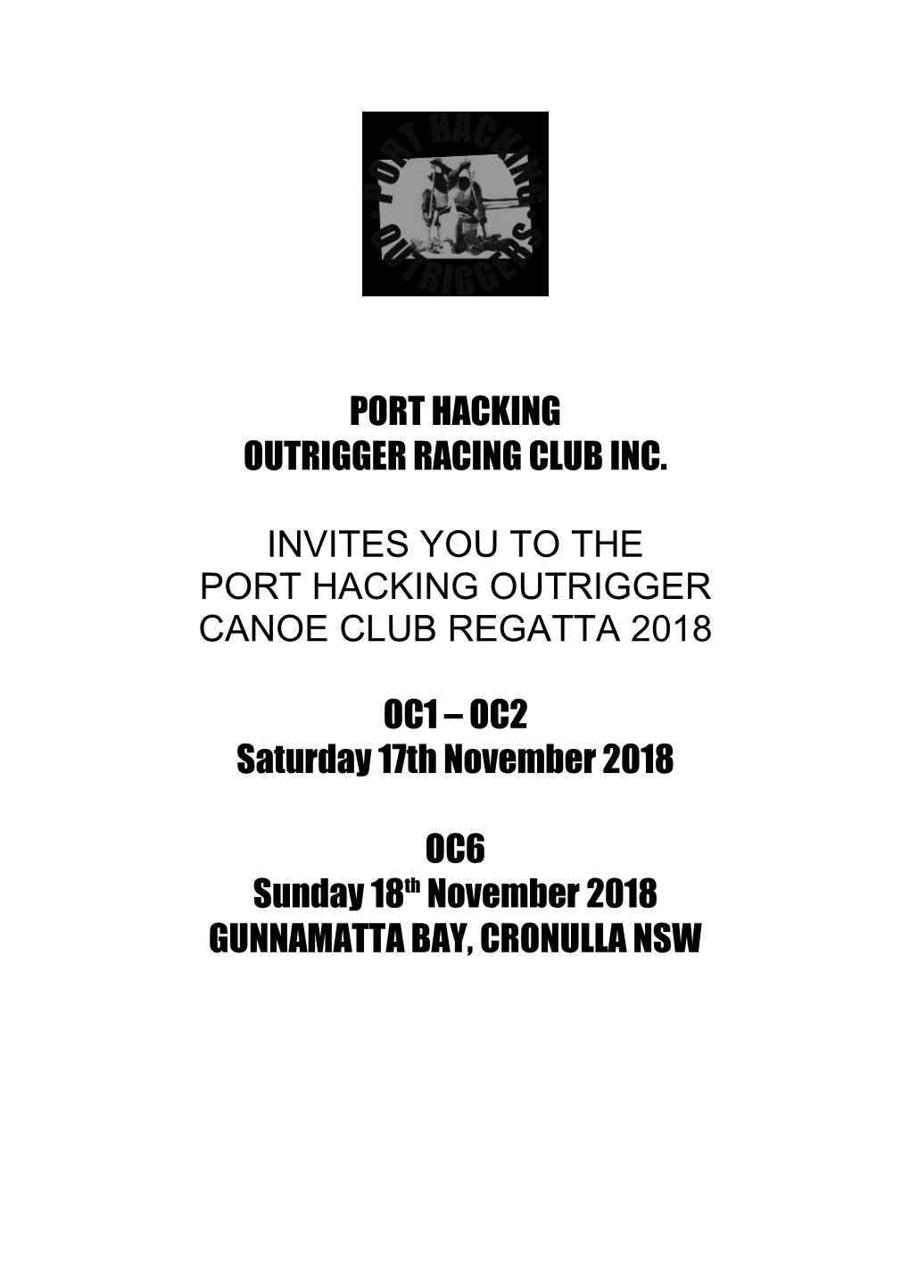 Port Hacking Outrigger Racing Club Inc