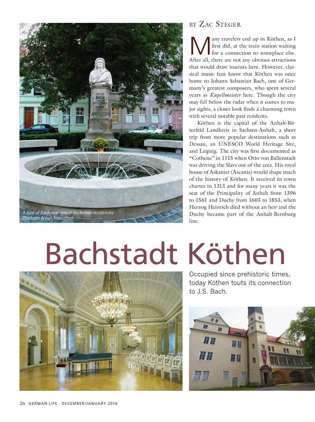 Bachstadt Köthen Occupied Since Prehistoric Times, Today Köthen Touts Its Connection to J.S