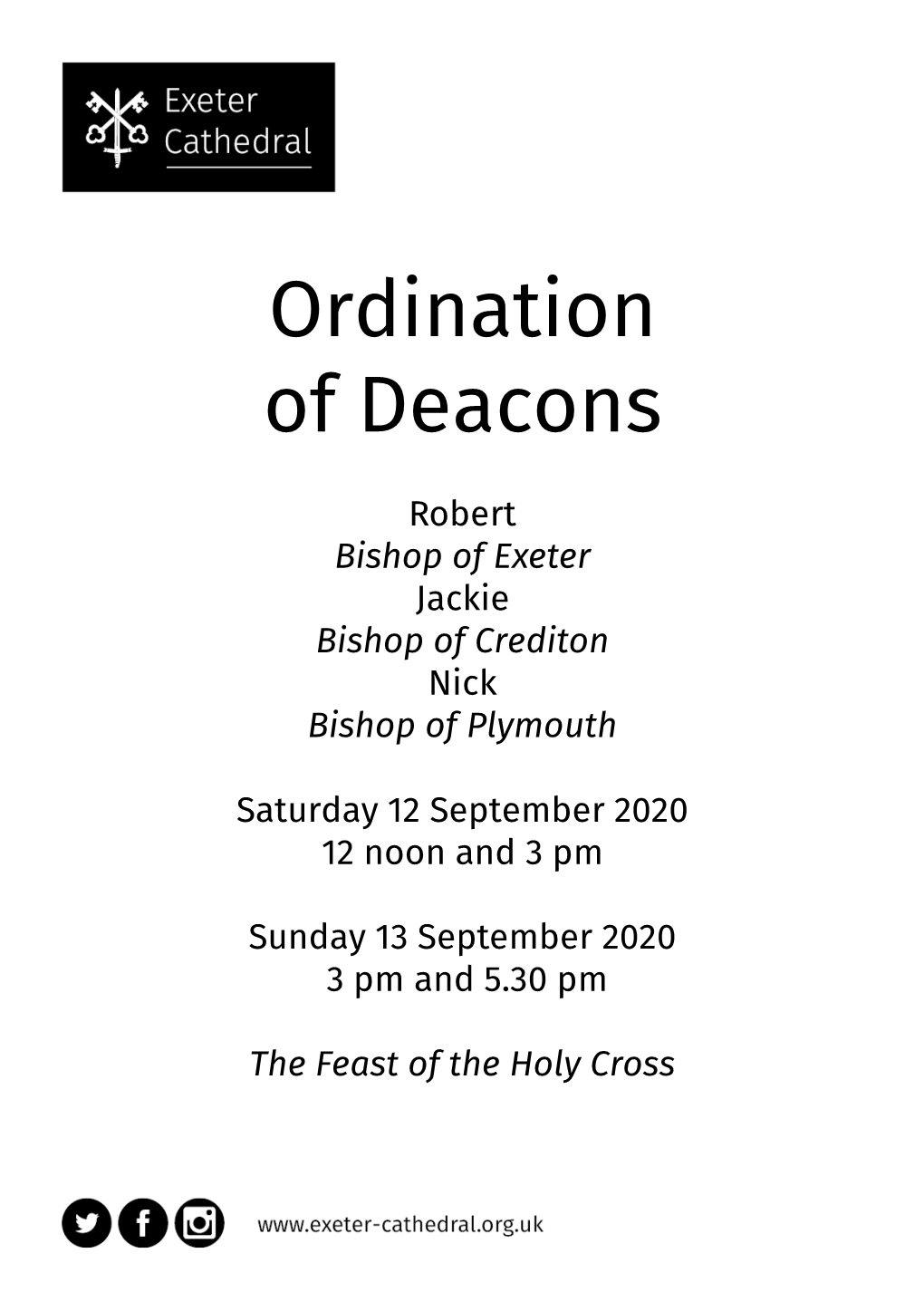 Ordination of Deacons