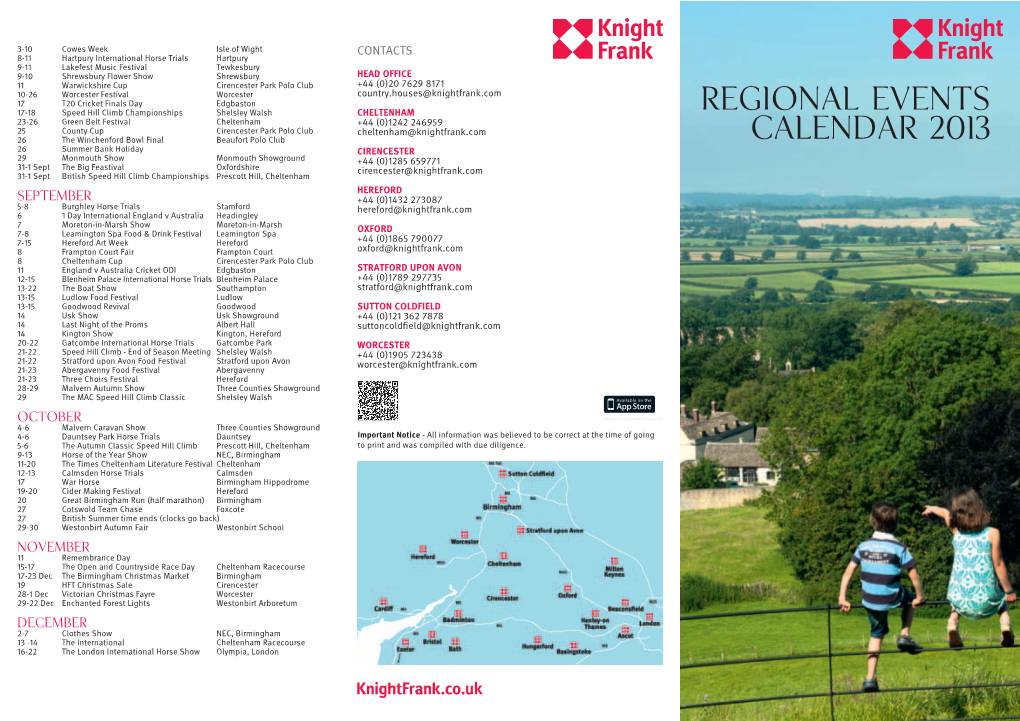 Regional Events Calendar 2013