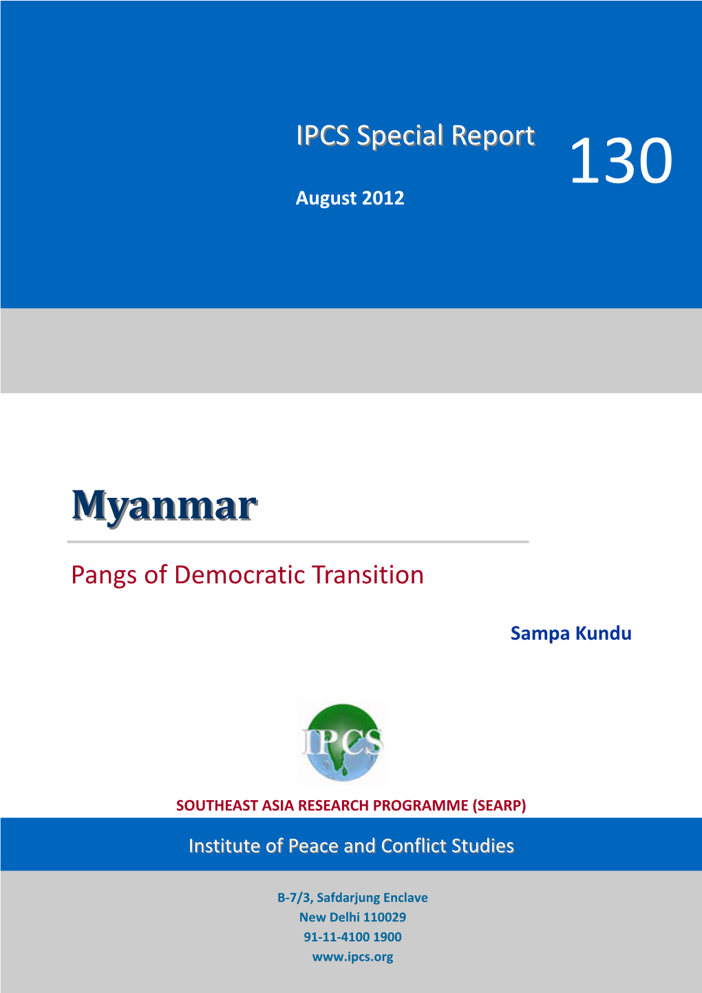 Myanmar: Pangs of Democratic Transition