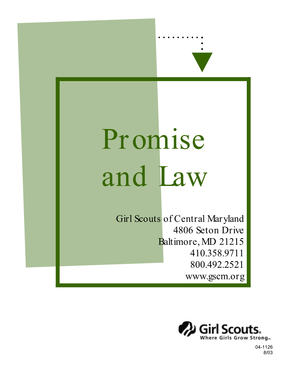 Girl Scout Promise and Law