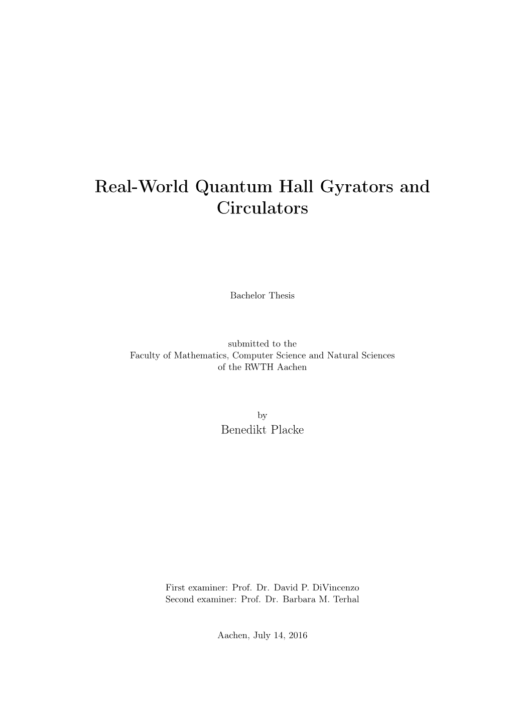 Real-World Quantum Hall Gyrators and Circulators
