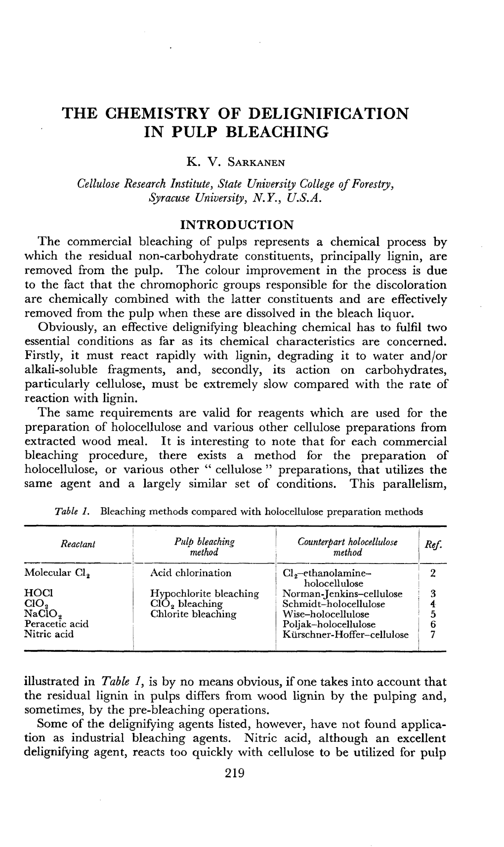 The Chemistry of Delignification in Pulp Bleaching