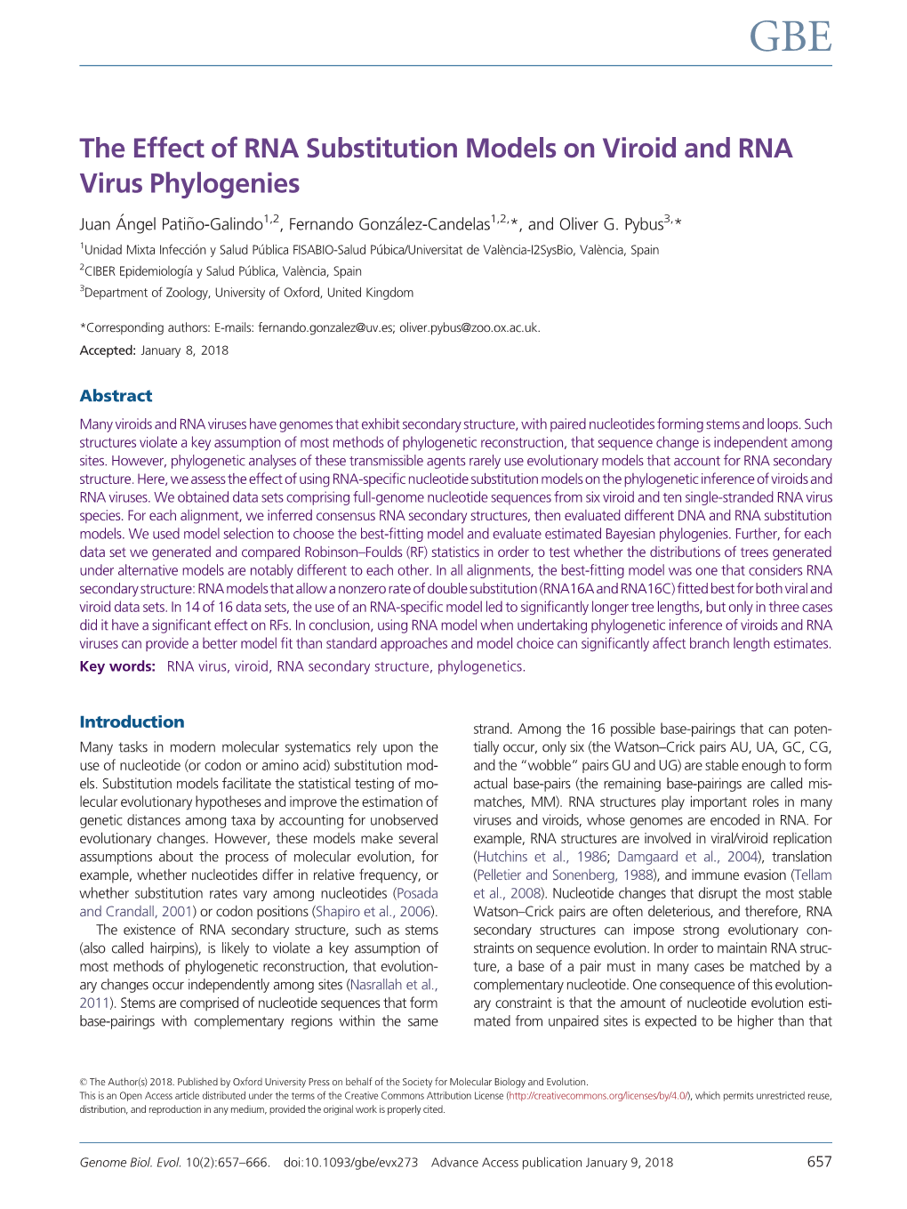 The Effect of RNA Substitution Models on Viroid and RNA Virus Phylogenies