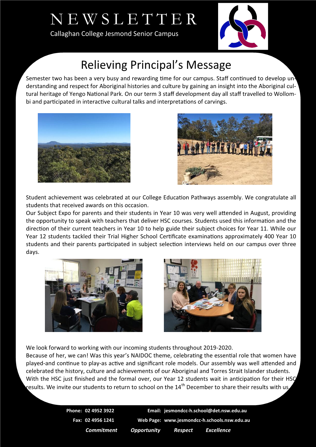 NEWSLETTER Callaghan College Jesmond Senior Campus