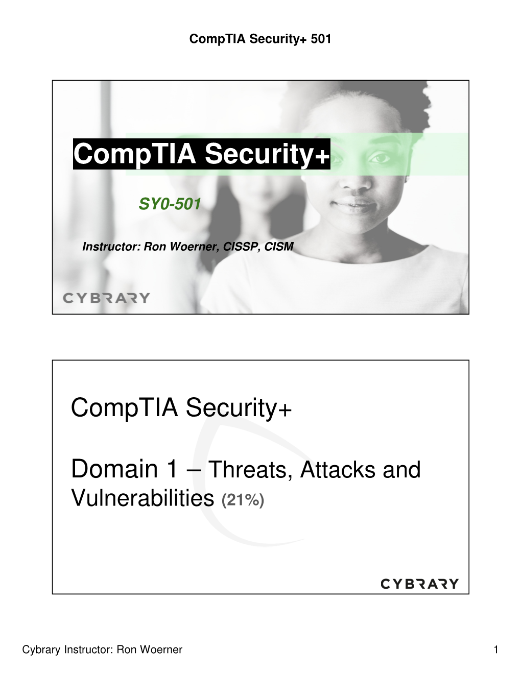 Comptia Security+ SY0-501