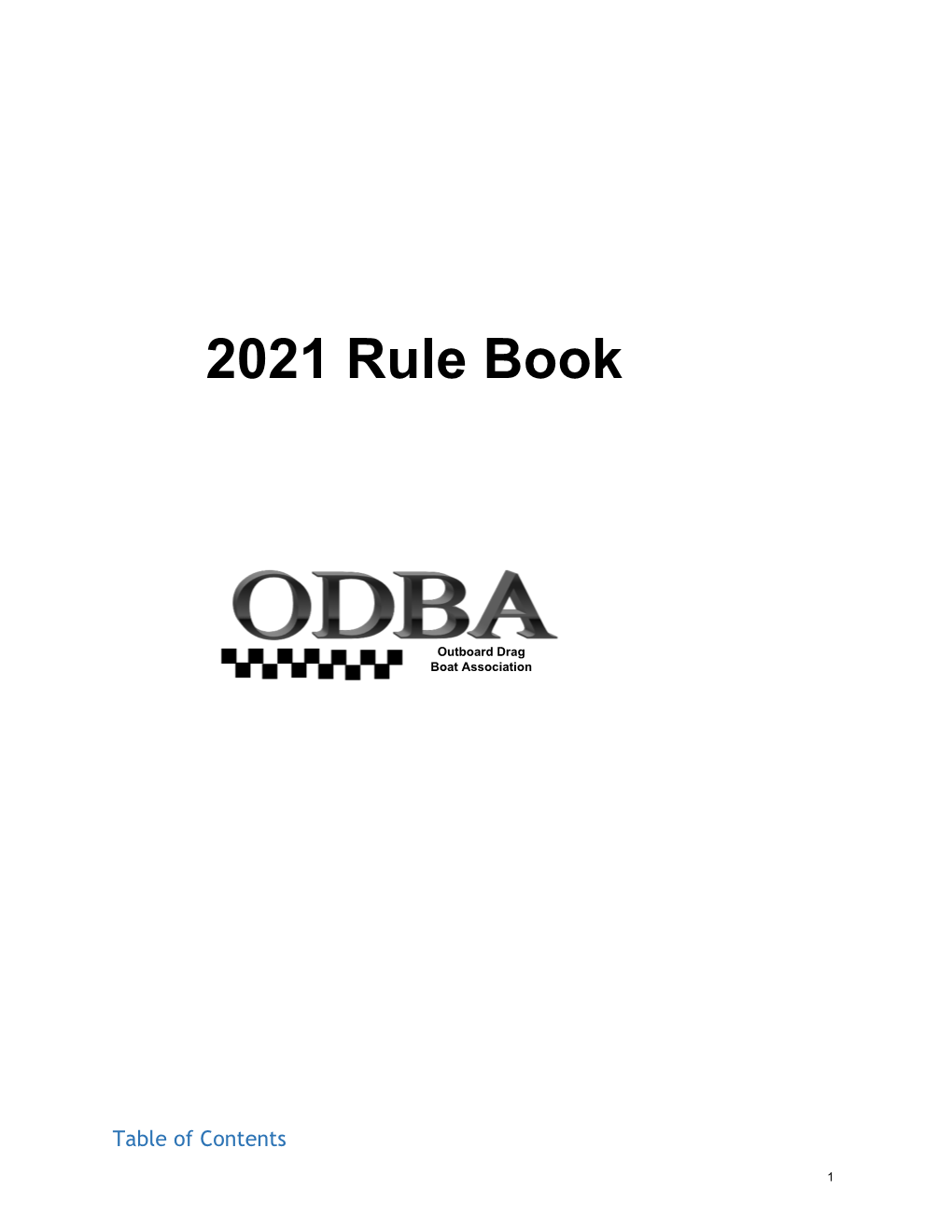 2021 Rule Book