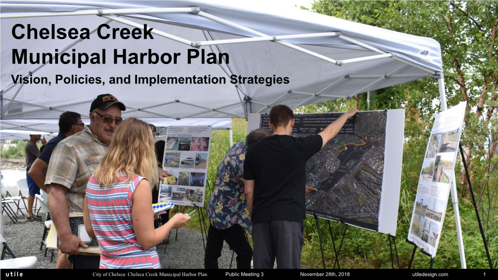 Chelsea Creek Municipal Harbor Plan Vision, Policies, and Implementation Strategies
