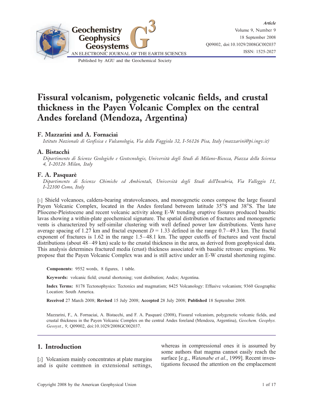 Geochemistry Geophysics Geosystems