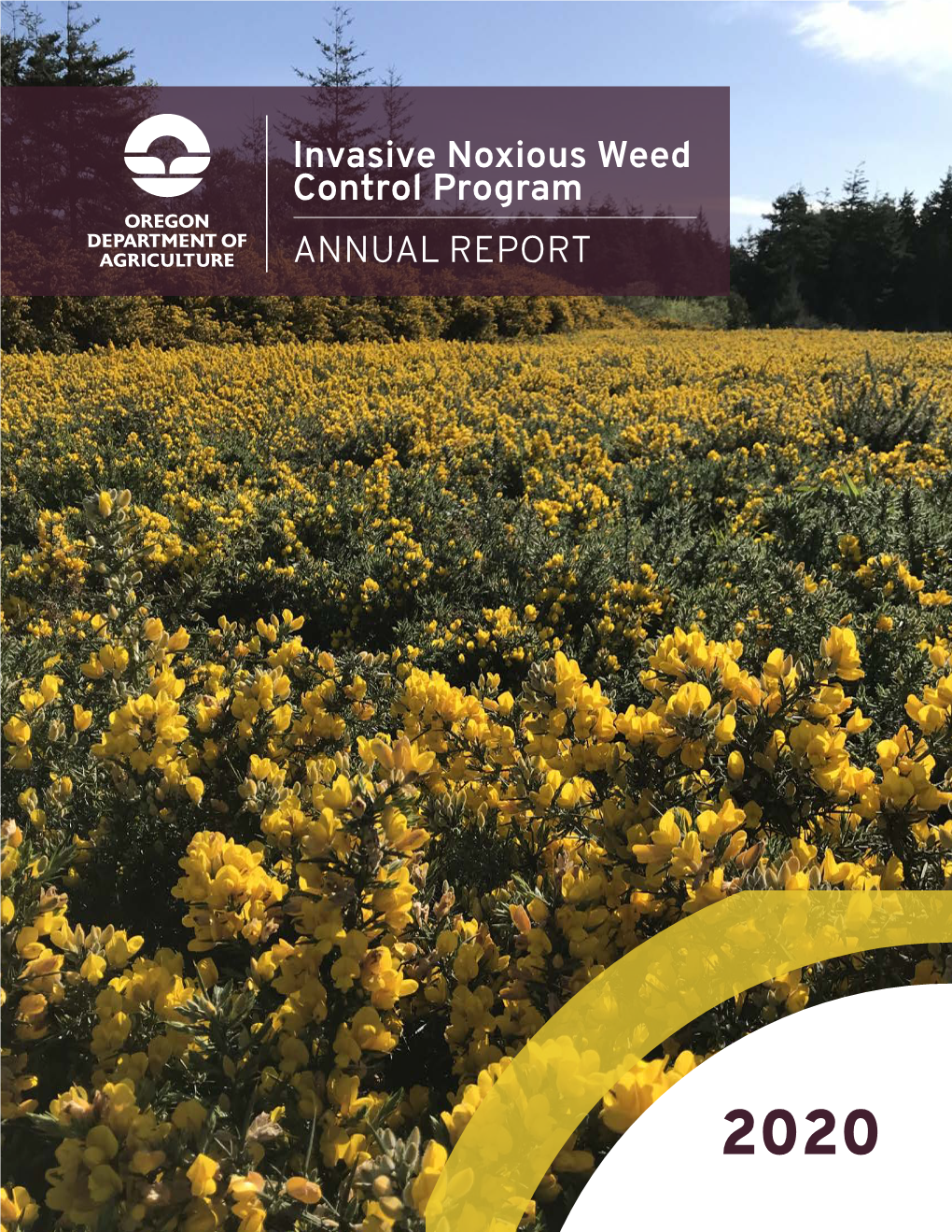 Invasive Noxious Weed Control Program ANNUAL REPORT TABLE of CONTENTS