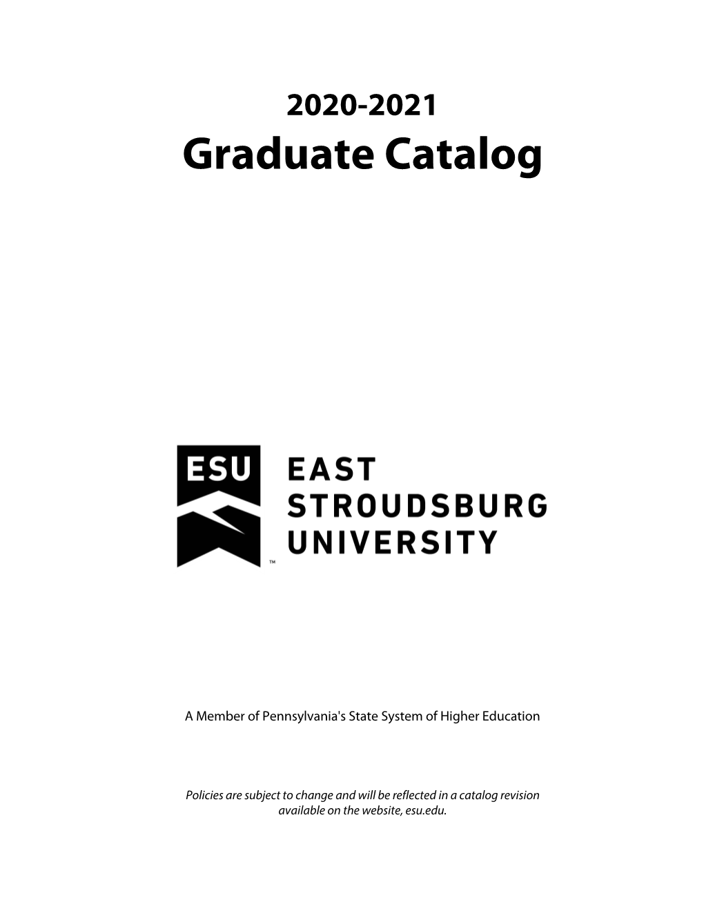 Graduate Catalog