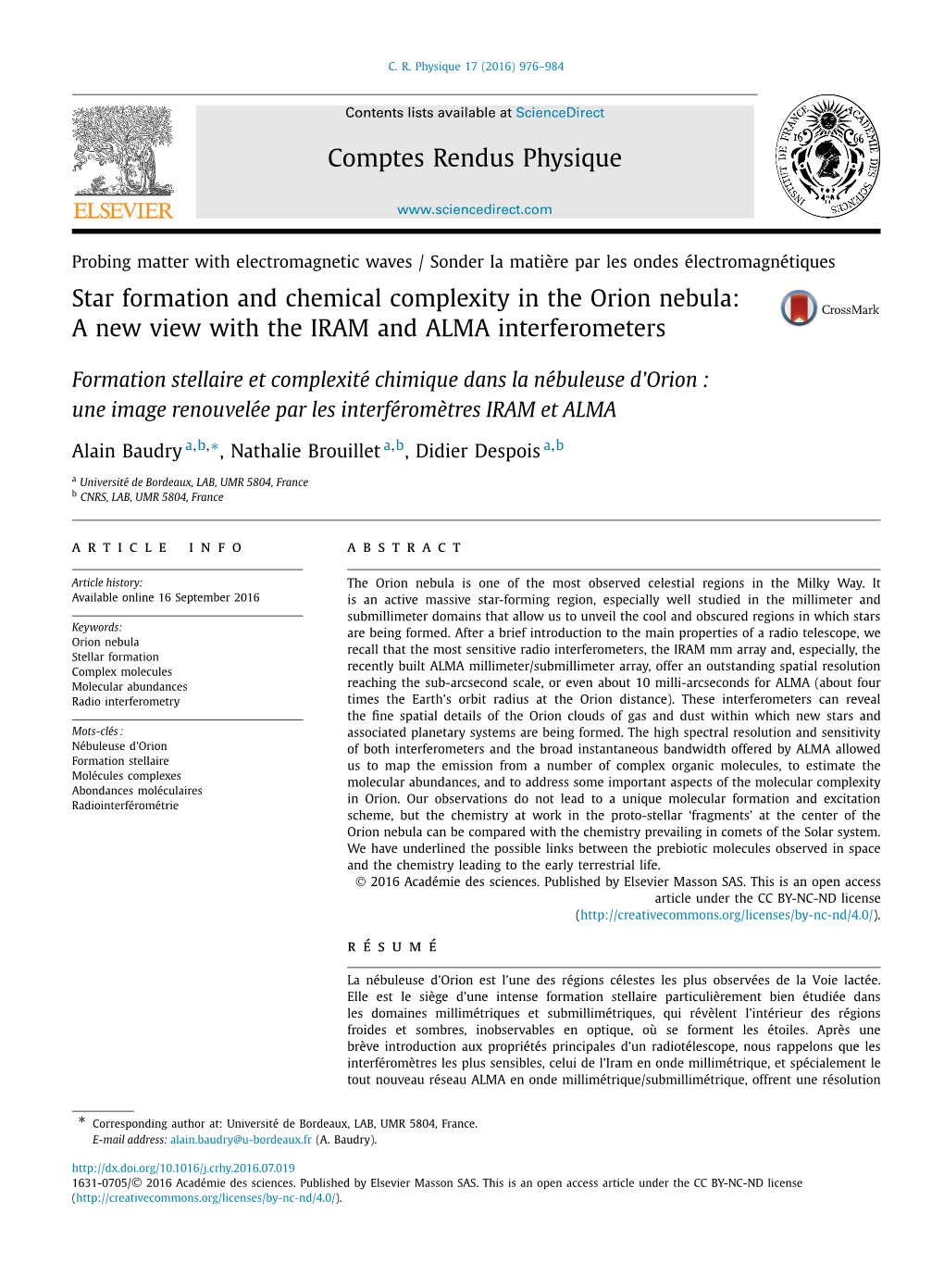 A New View with the IRAM and ALMA Interferometers