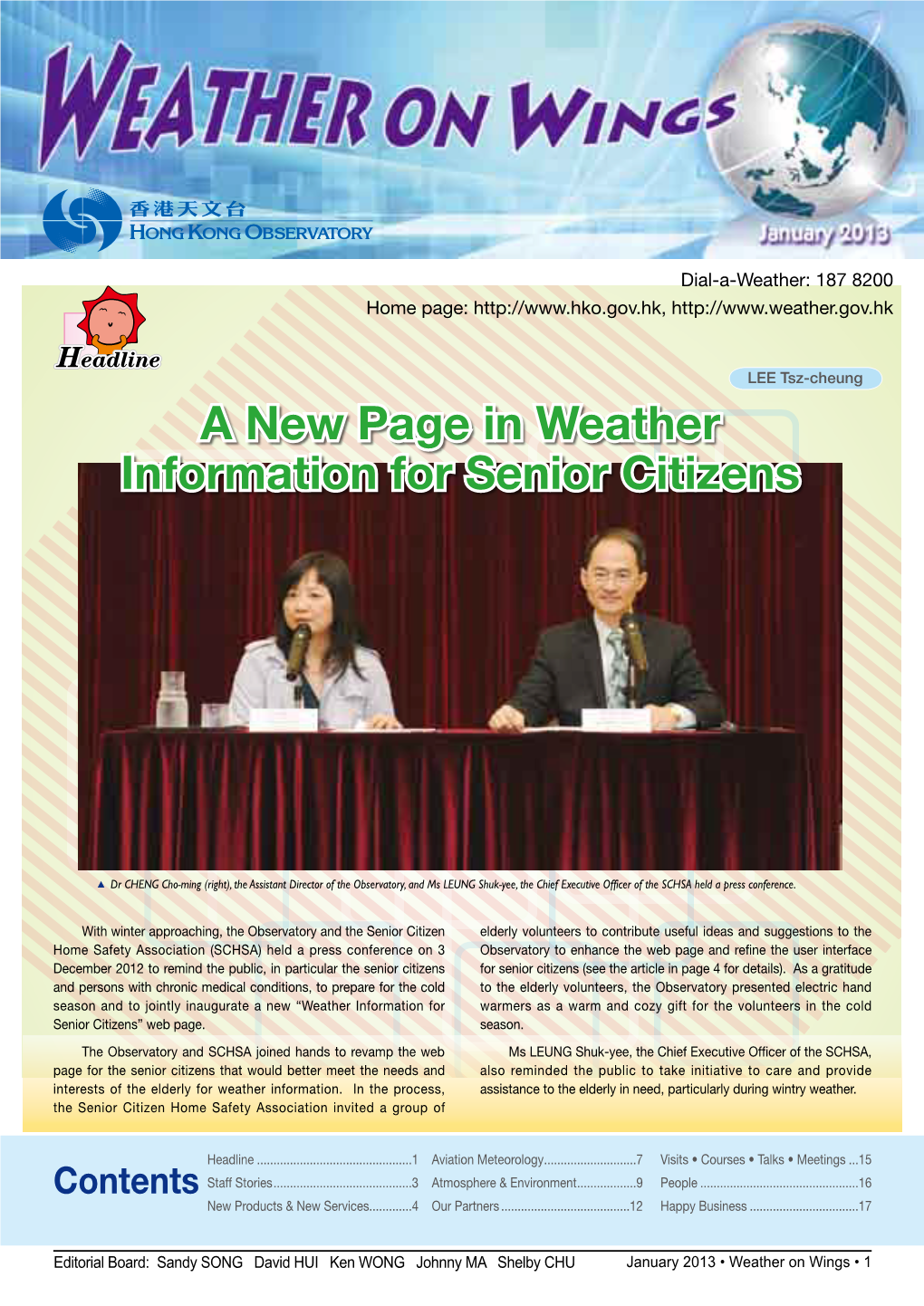 A New Page in Weather Information for Senior Citizens