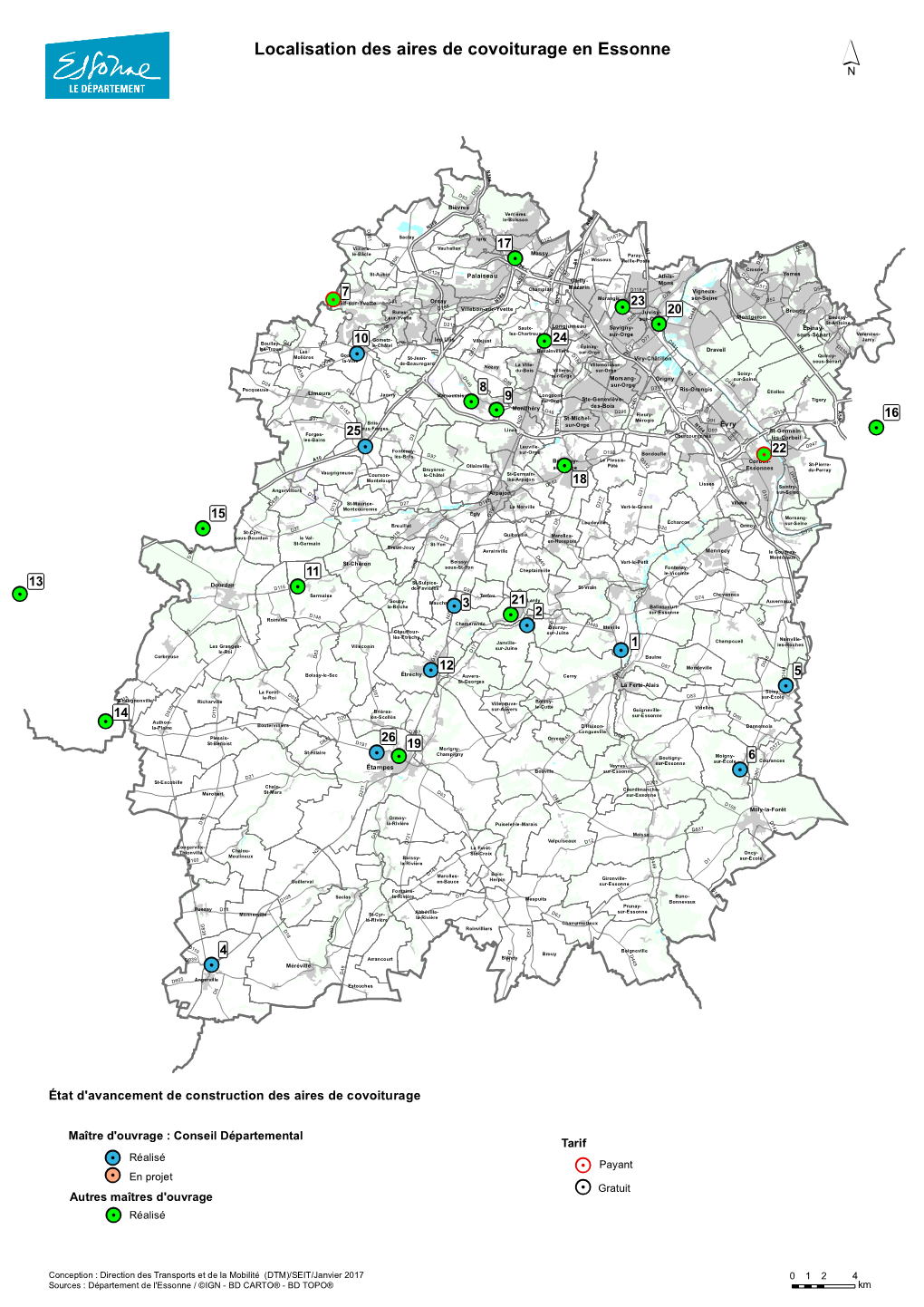 Consultez Les Aires De Covoiturage En Essonne