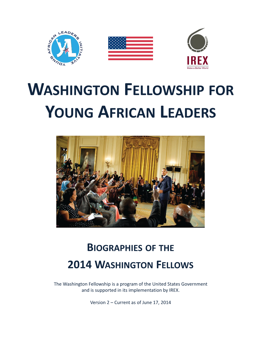 Download the Biography of the Mandela Washington Fellowship For