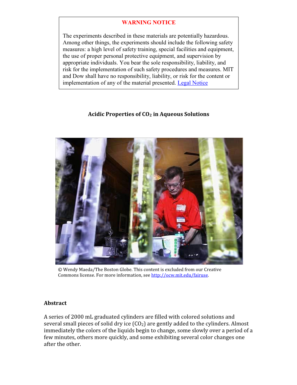 Acidic Properties of CO2 in Aqueous Solutions