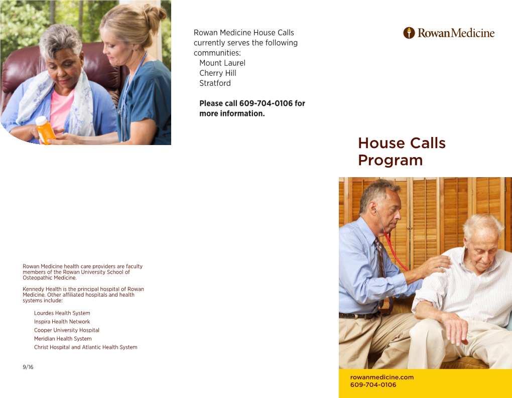 House Calls Brochure