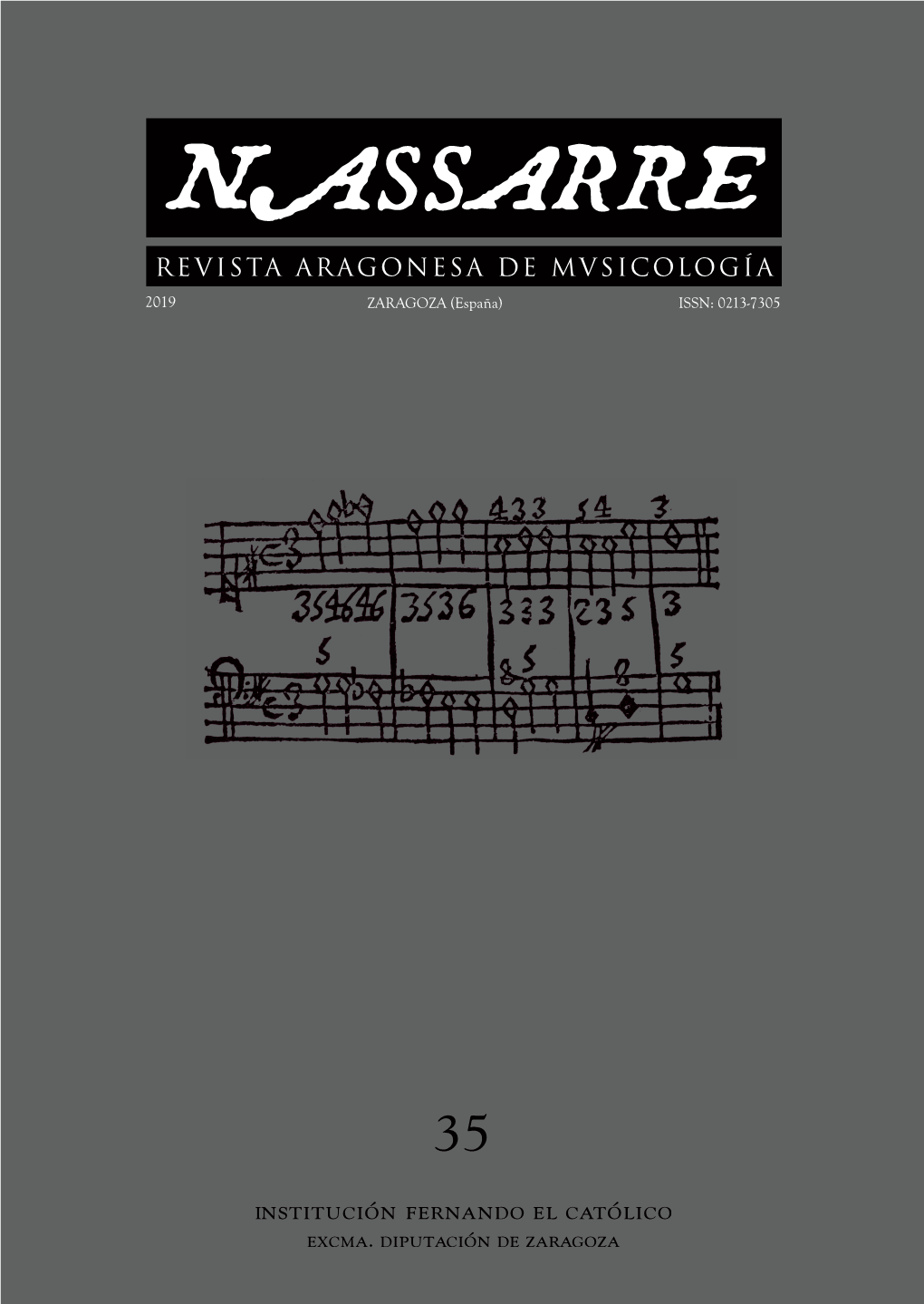 Nassarre. Revista Aragonesa De Musicología, 35