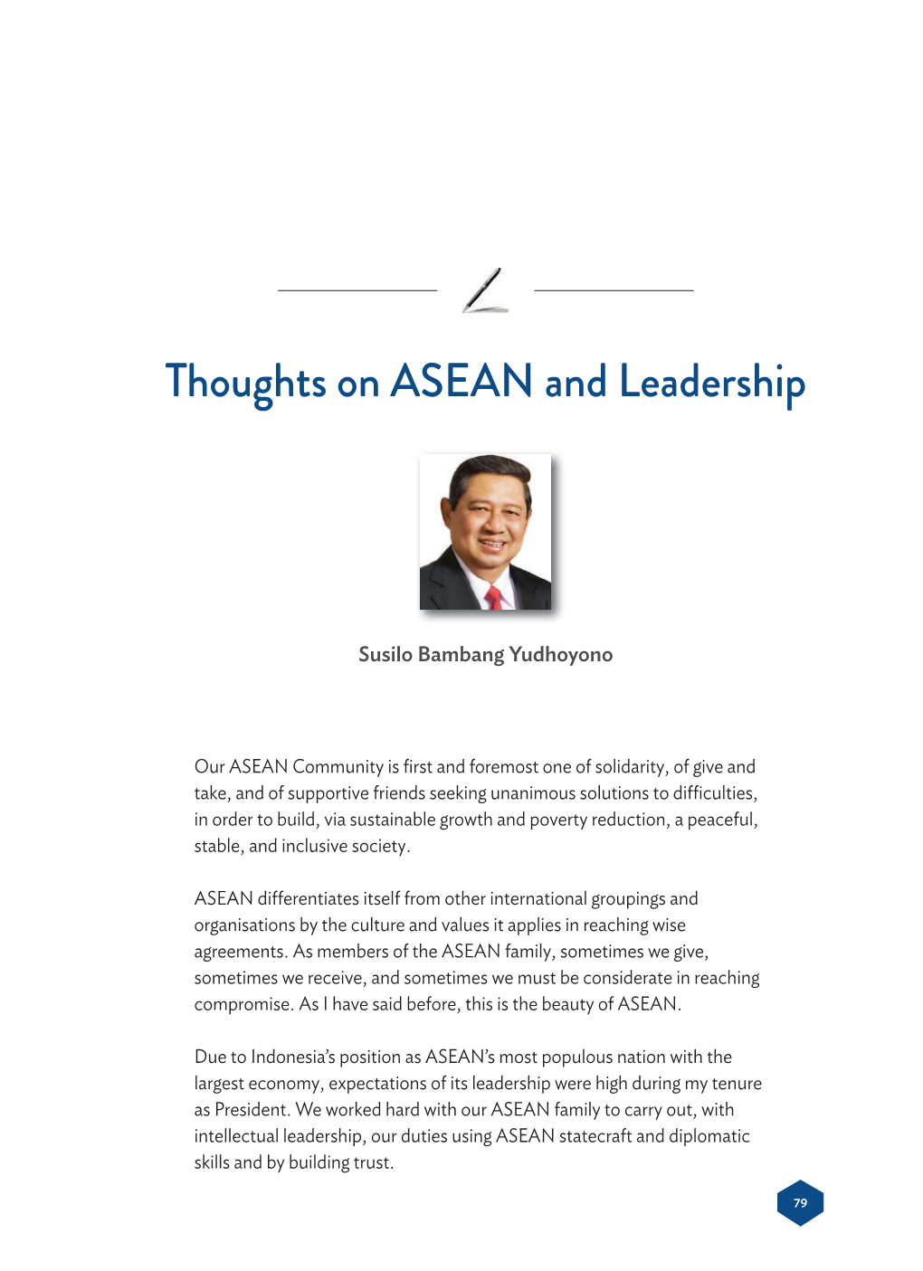 Thoughts on ASEAN and Leadership