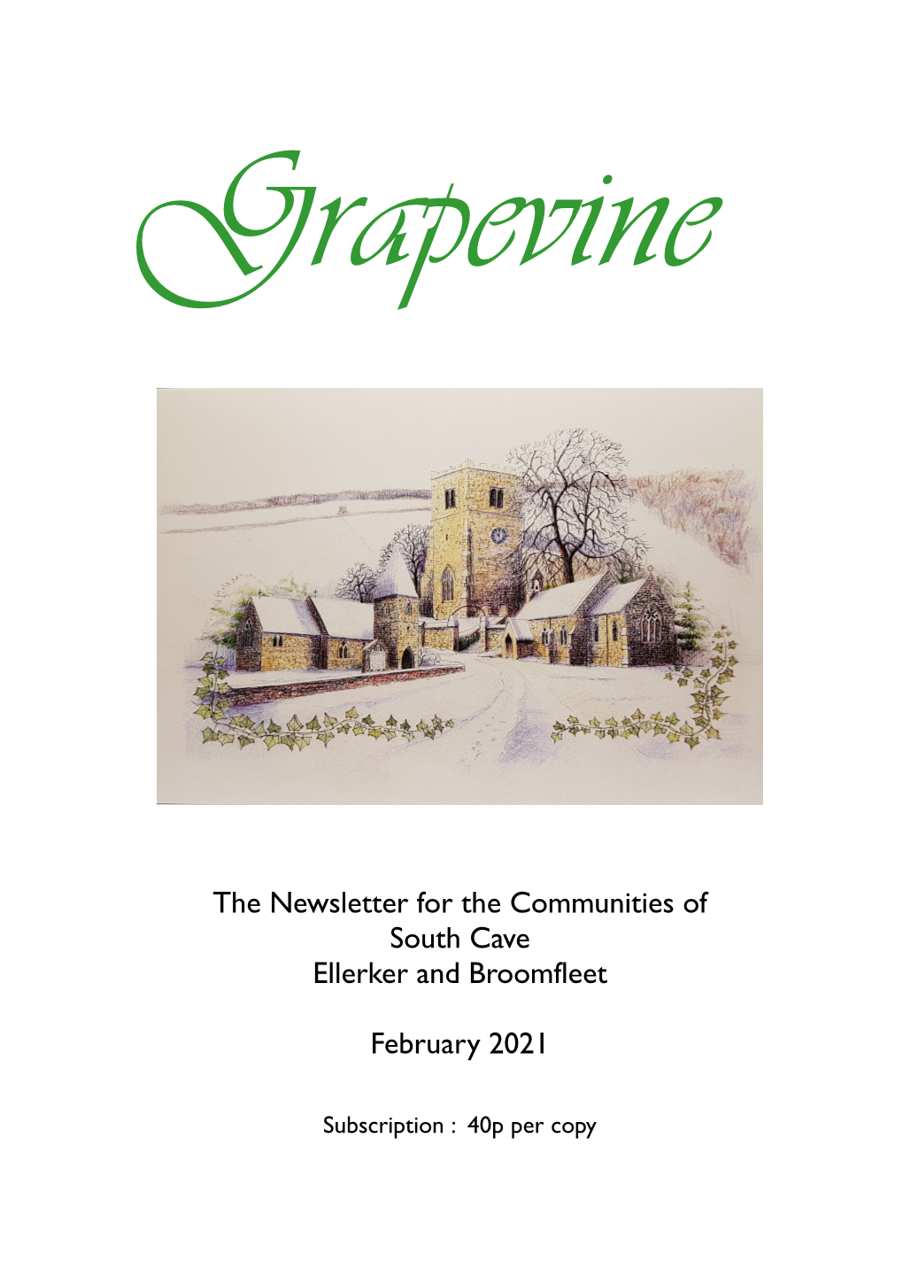 The Newsletter for the Communities of South Cave Ellerker and Broomfleet