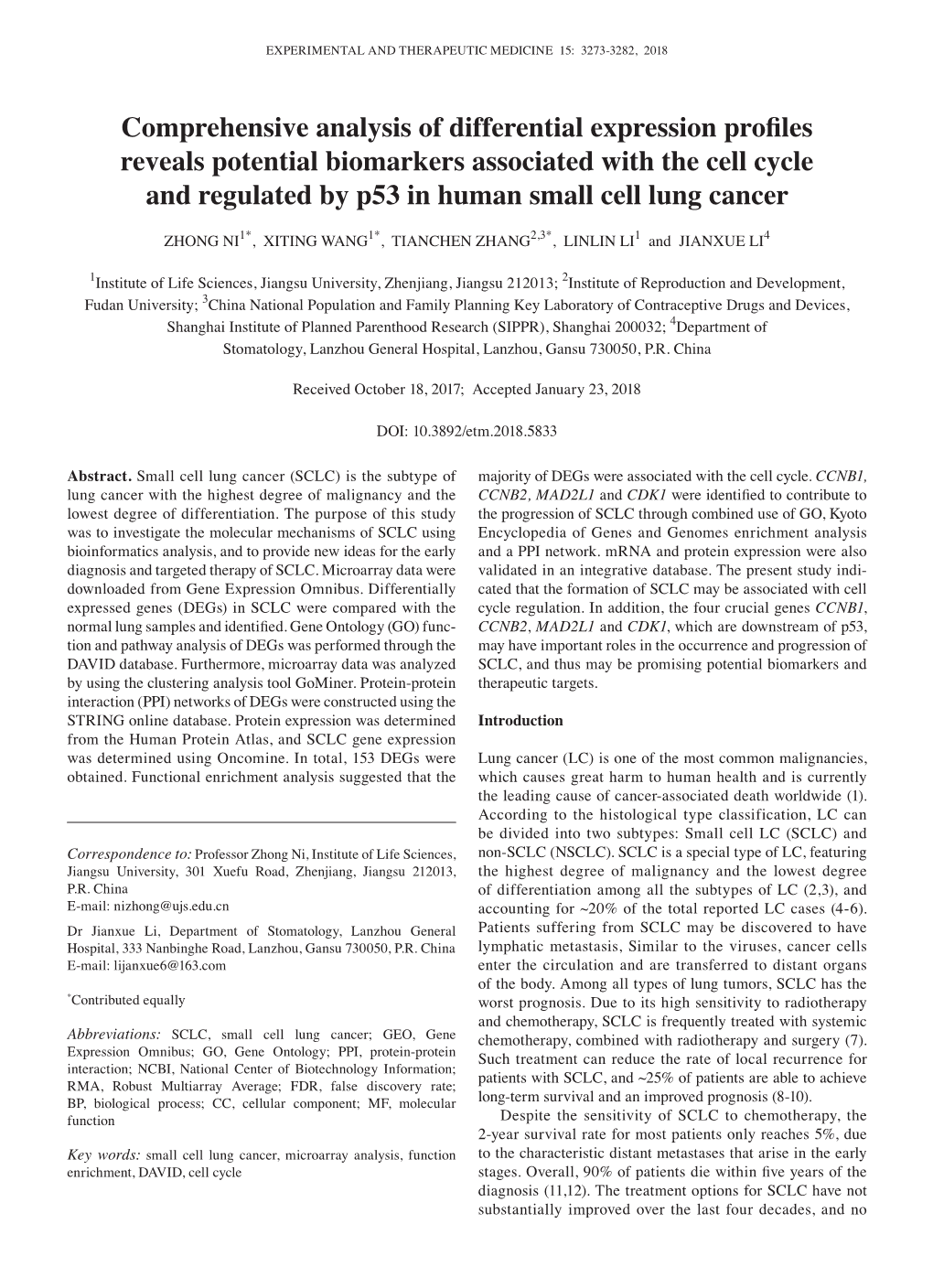 Comprehensive Analysis of Differential Expression Profiles Reveals