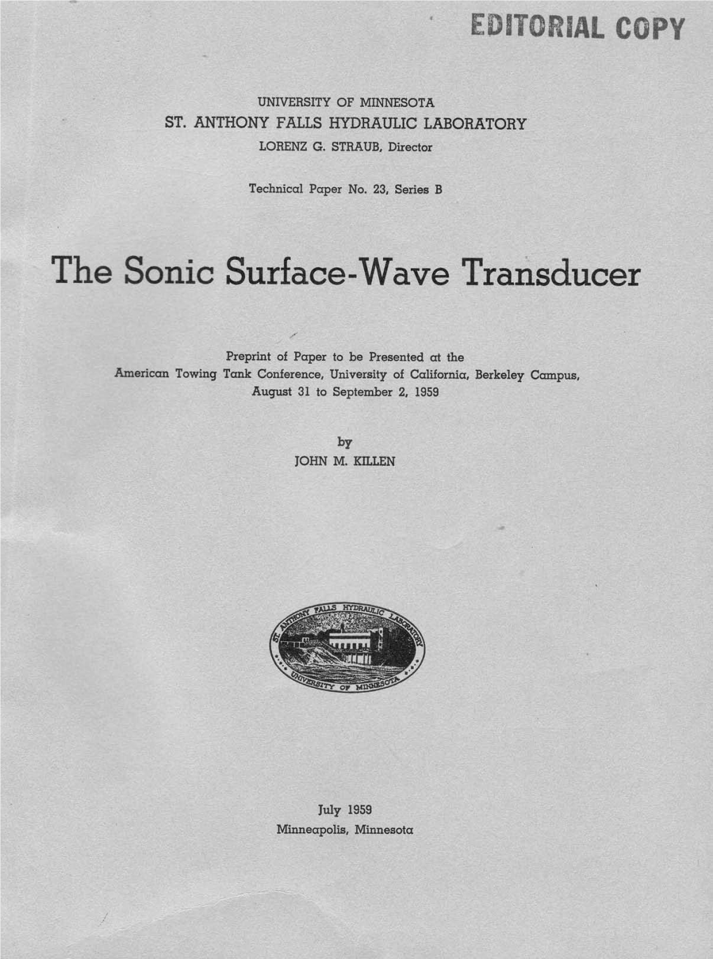 The Sonic Surface-Wave Transducer