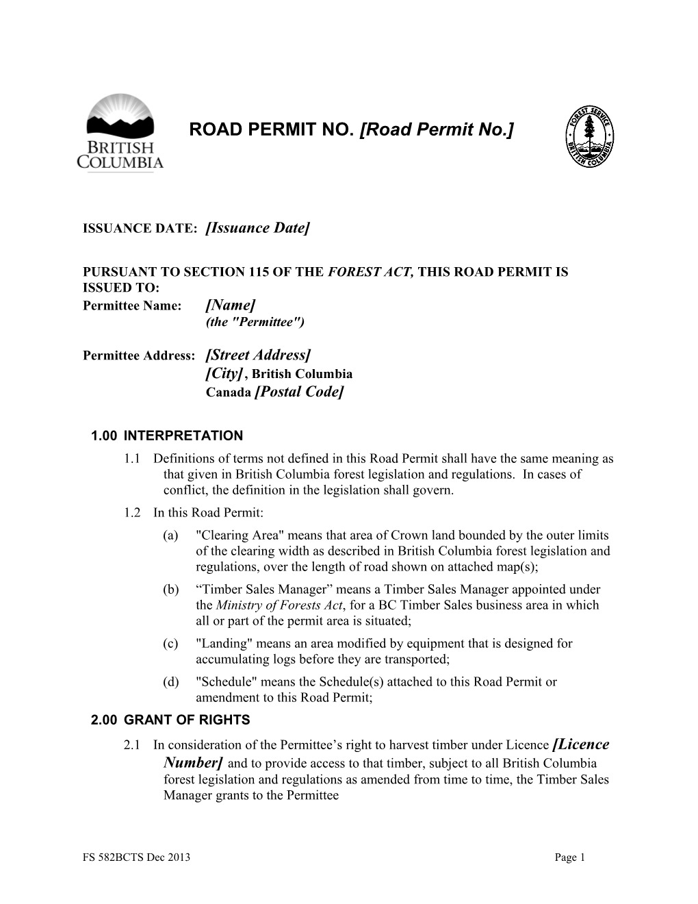 ISSUANCE DATE: Issuance Date